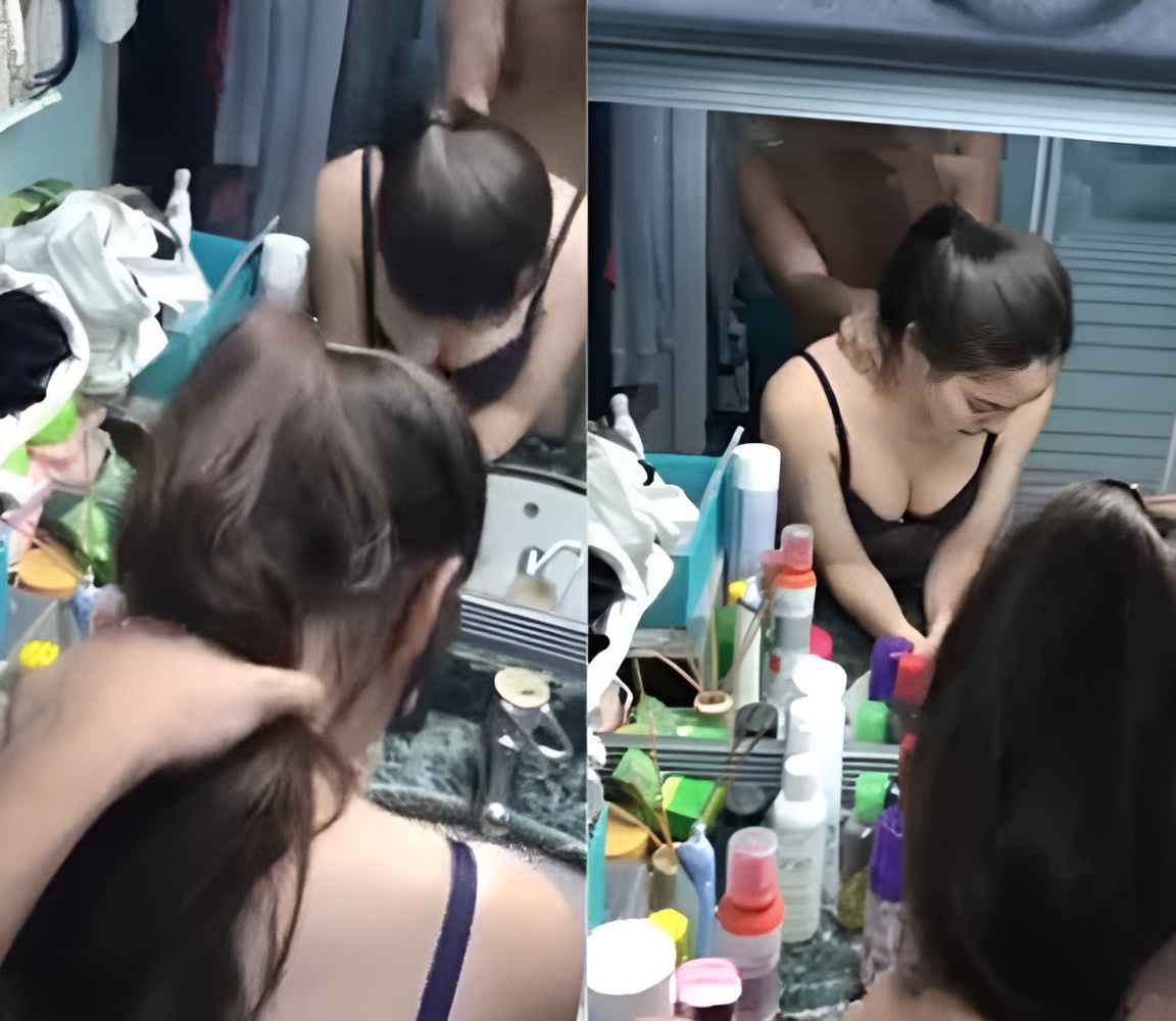 Zu Hause wird eine Hausfrau ständig von ihrem Mann gefickt